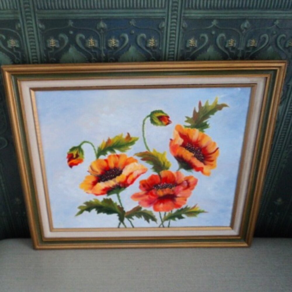 vintage oil/acrylic painting~signed